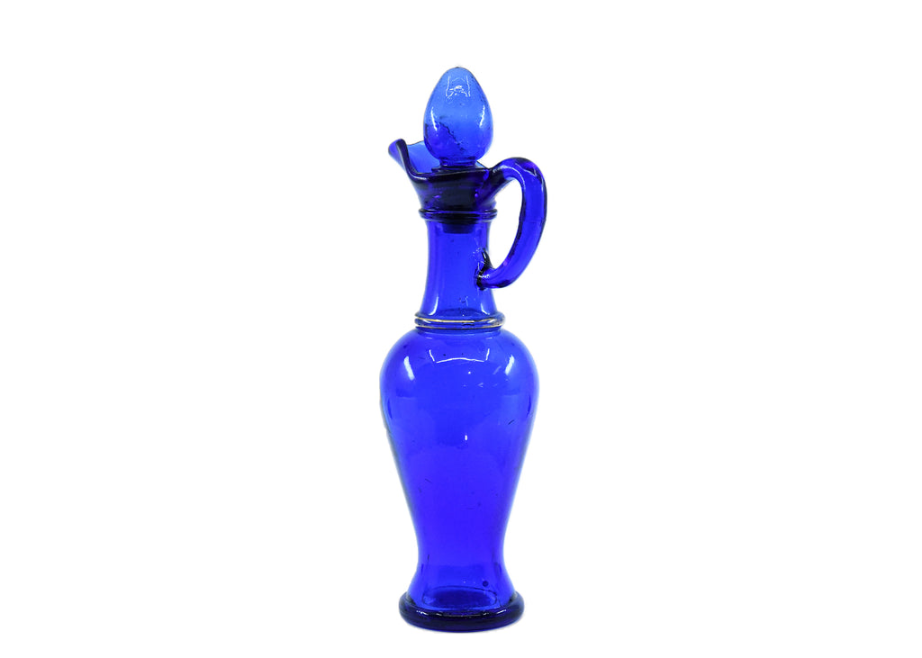 Avon-Cobalt Blue Genie Glass Decanter