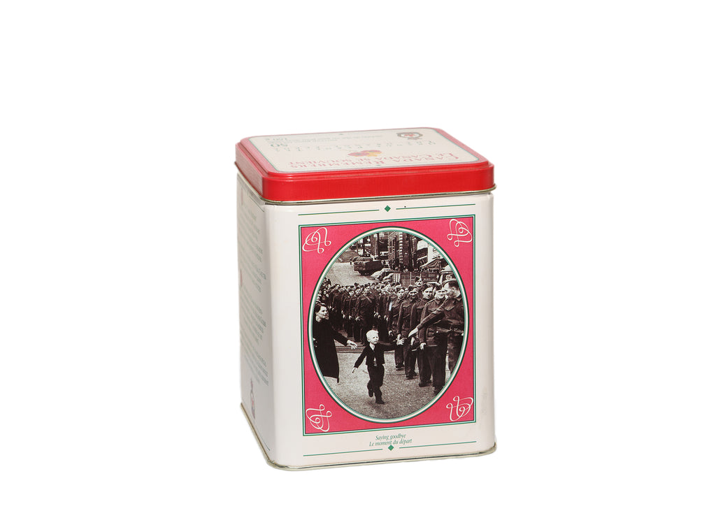 Canada Remembers 1945-1995-Orange Pekoe Tea Tin Canister