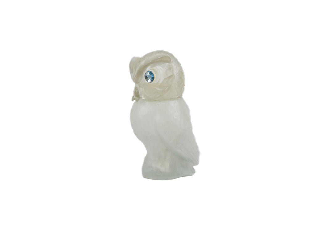 Avon-Owl Milk Glass Decanter