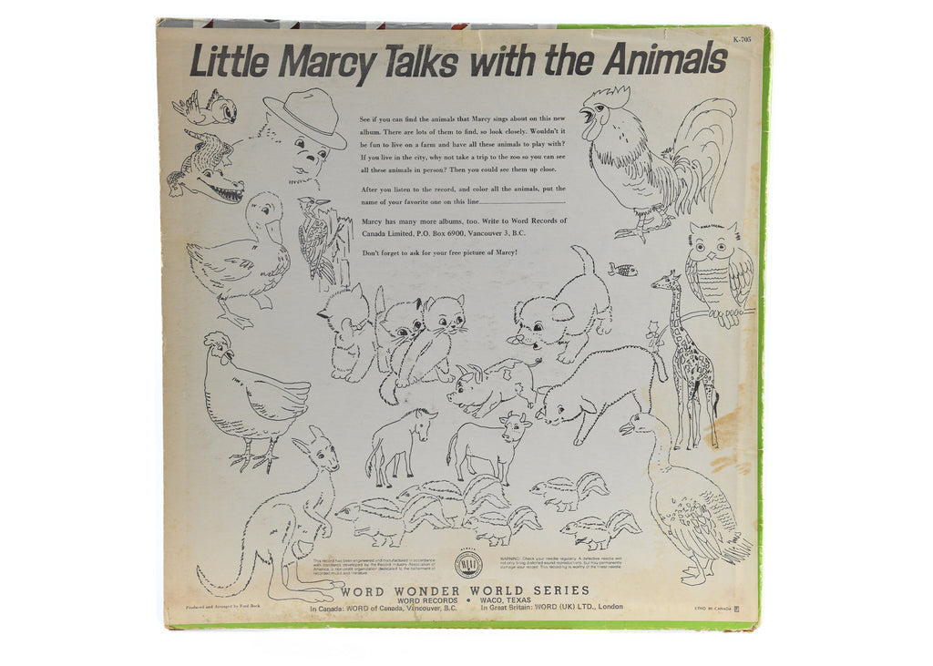 Little Marcy - Little Marcy Talks With The Animals