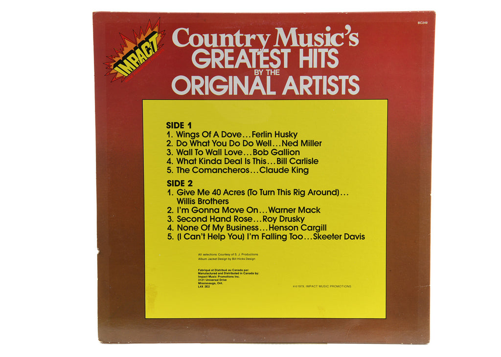 Country Music's Greatest Hits by the Original Artists